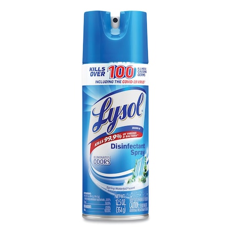 Lysol Cleaners & Detergents, Aerosol Spray, Spring Waterfall, 12 PK 19200-02845